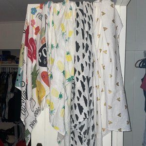 Gender Neutral Baby Swaddle & Security Blanket Bundle